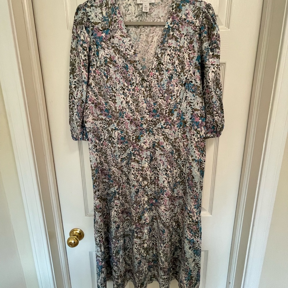Floral V-Neck Dress